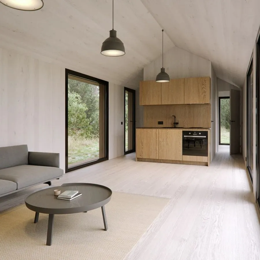 Living minimalista escandinavo